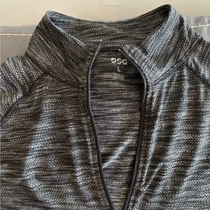DSG Womens Charcoal and Black Zip-Up Sweater